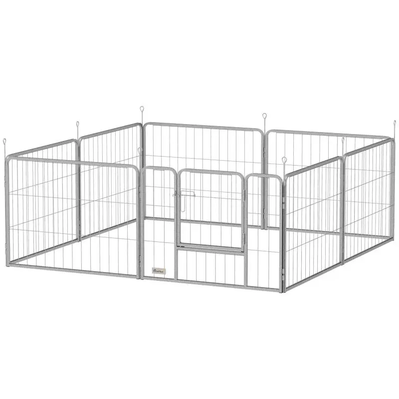 Adjustable Metal Dog Playpen, 8 Panels