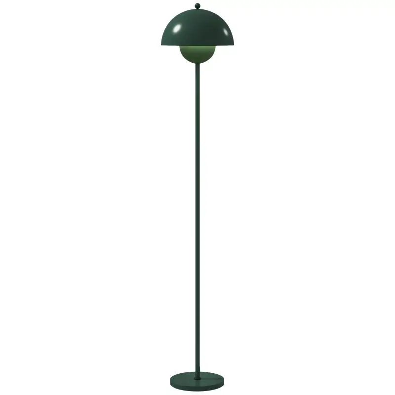 Floor Lamp with Round Shade and Foot Switch