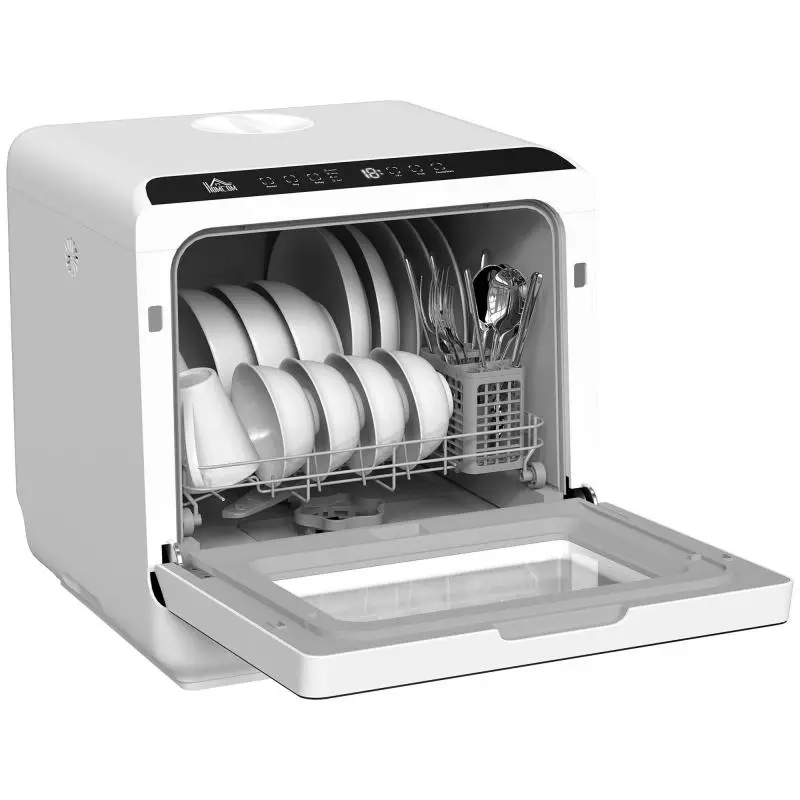 Tabletop Dishwasher with 6 L Tank and 5 Programs