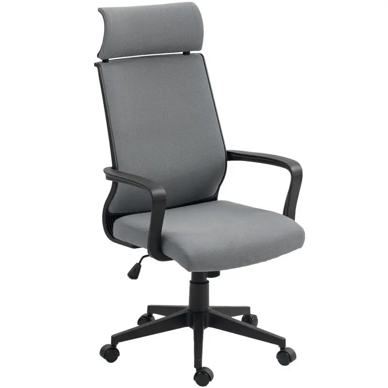 Office Chair with High Backrest and Casters