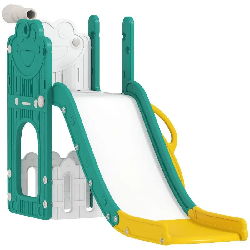 5-in-1 Children's Slide Set, Yellow and Green