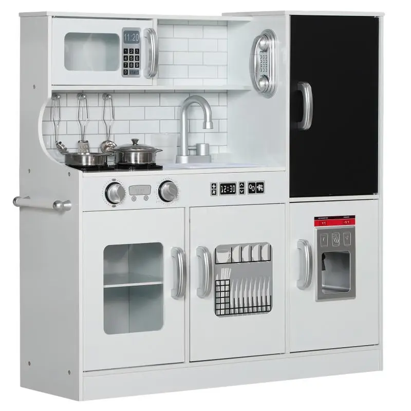 Children’s Play Kitchen with Accessories, White