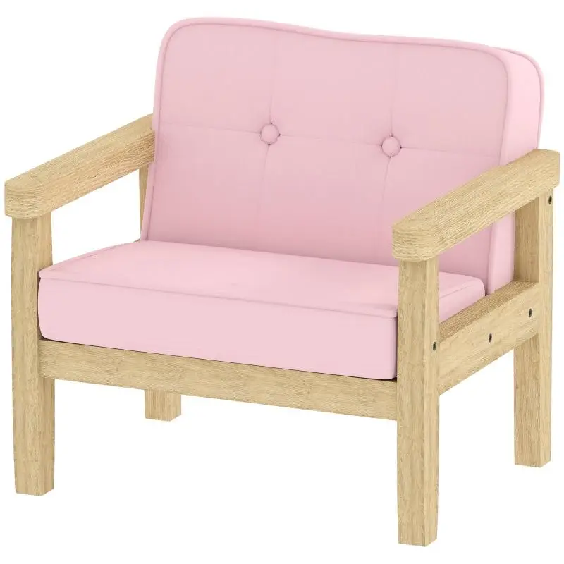Children's Armchair with Corduroy Look, Pink