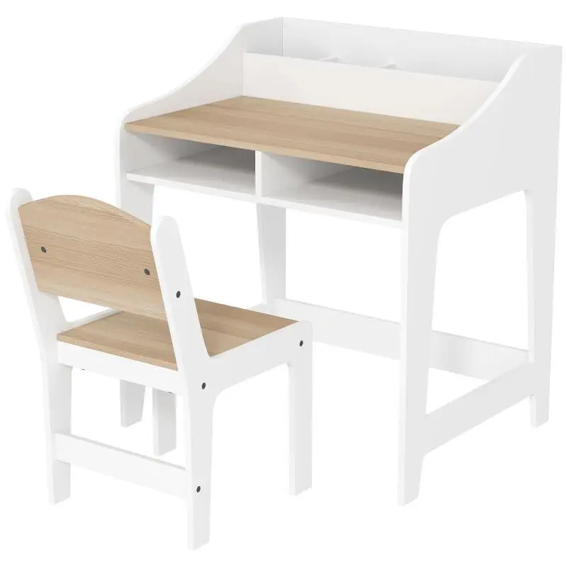 Children's Desk Set with Chair and Storage