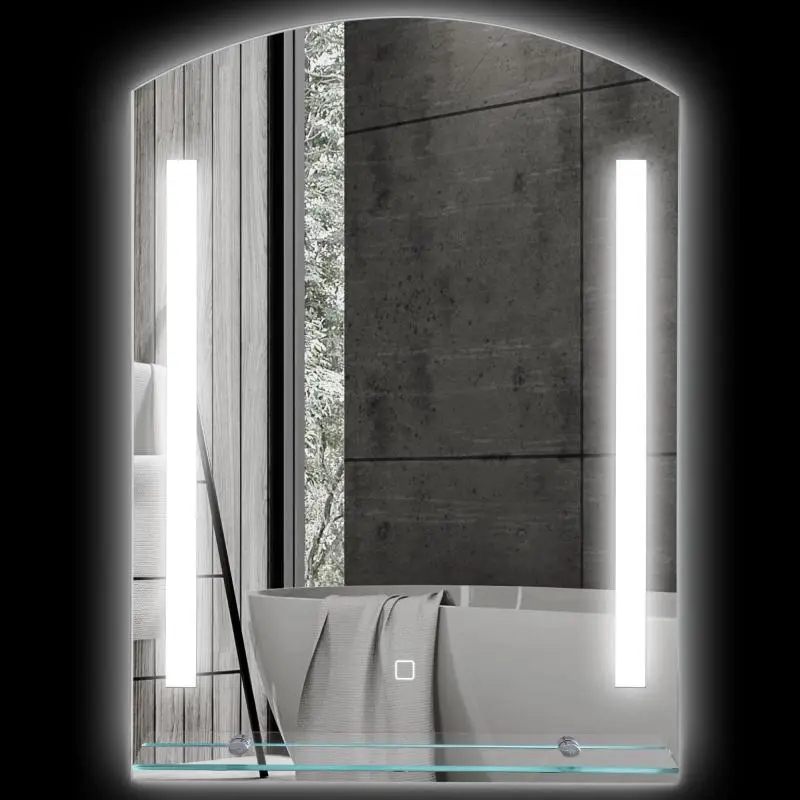 Bathroom Mirror with LED Lighting, 50 x 12 x 70 cm