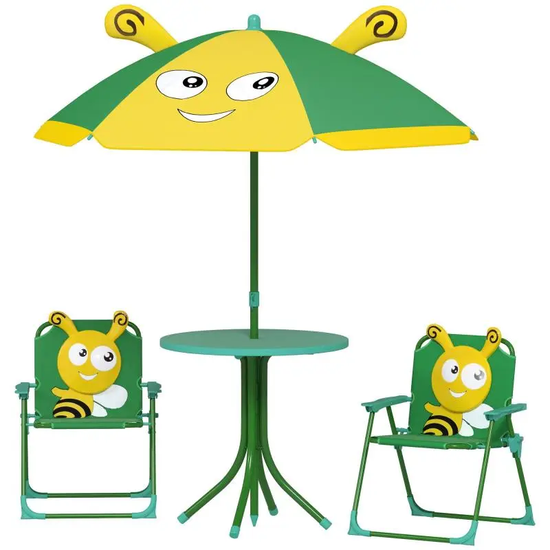 Children's Garden Furniture Set with Parasol
