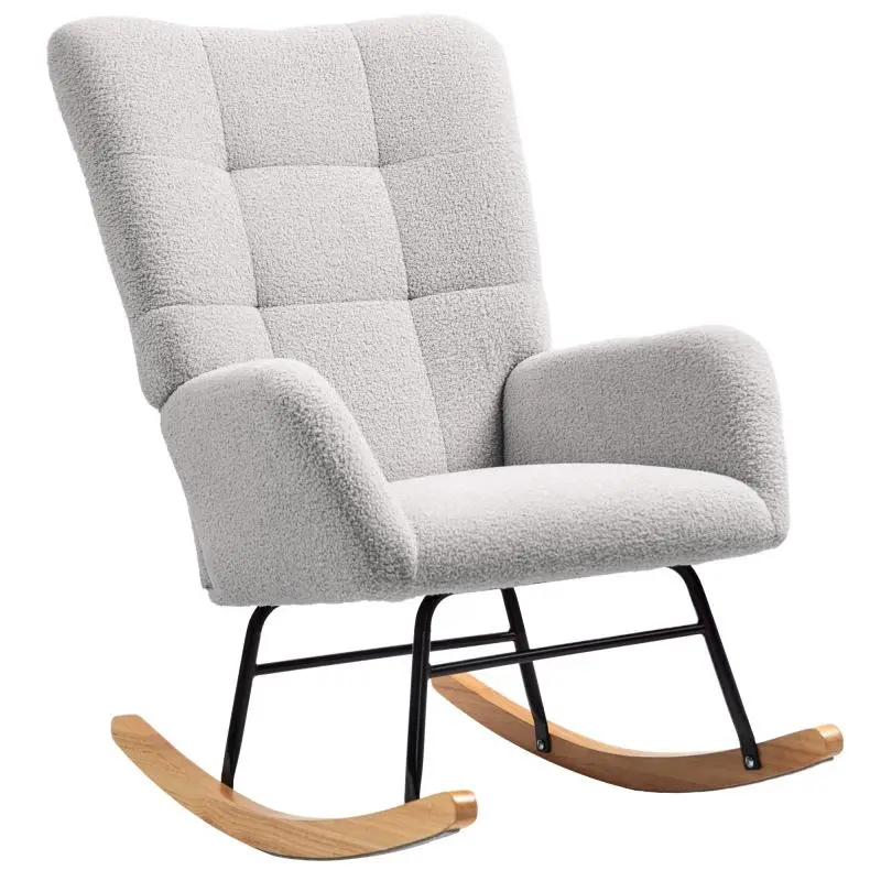 Rocking Chair, Light Grey