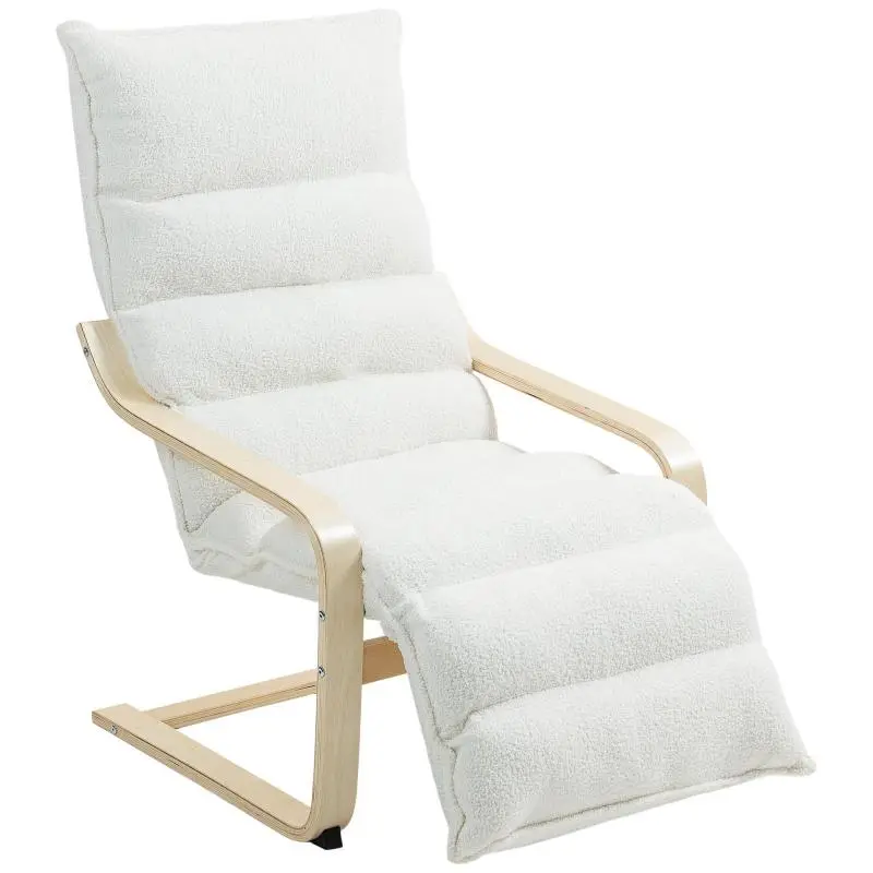 Lounge Chair with Adjustable Footrest