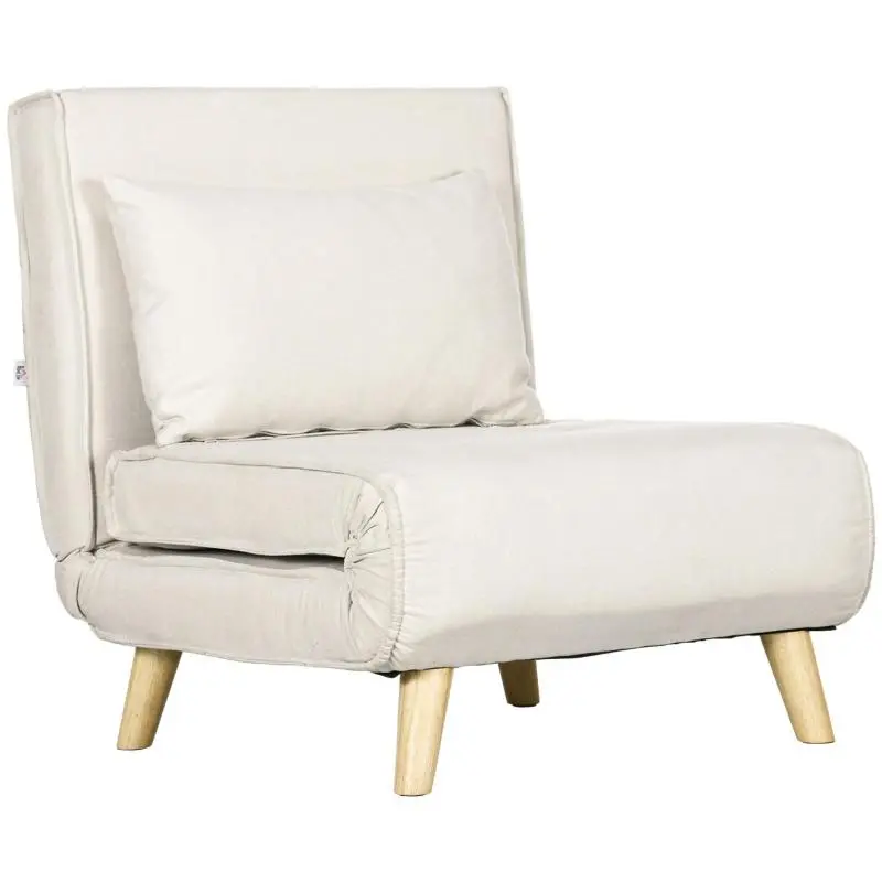 Convertible Chair Bed with 6-Position Backrest