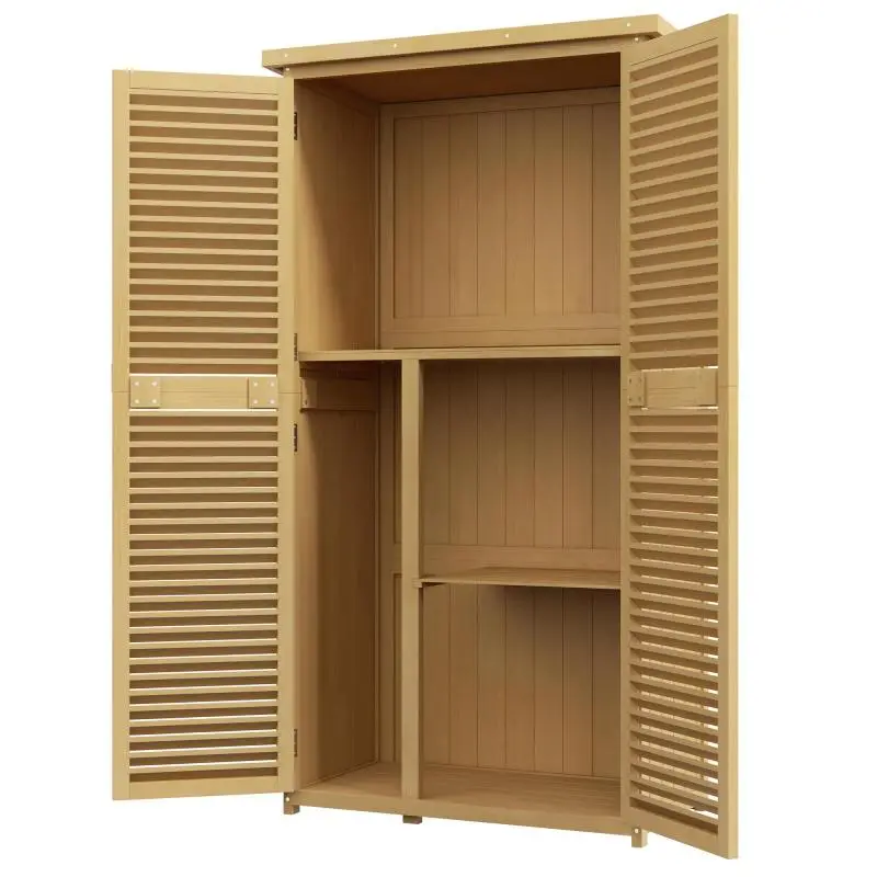 Garden Cabinet with 2 Lockable Doors, 160 cm