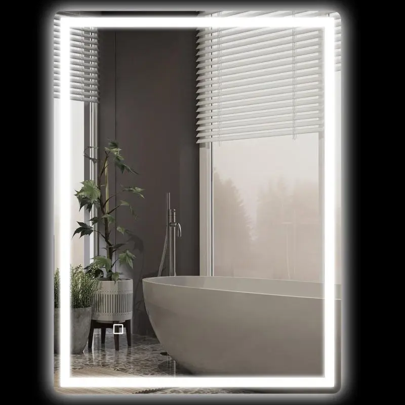 LED Bathroom Mirror, 60 x 80 cm