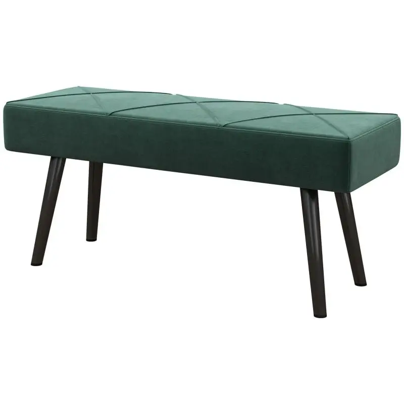 Upholstered Bench, 100 cm, Green