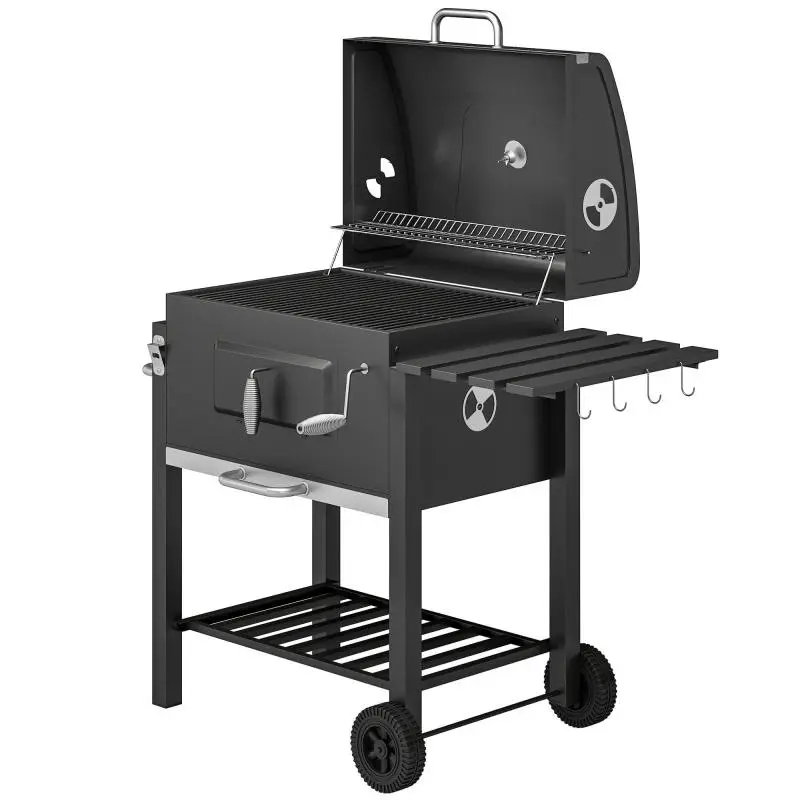 Charcoal Smoker BBQ Grill, 113 × 65 × 108 cm