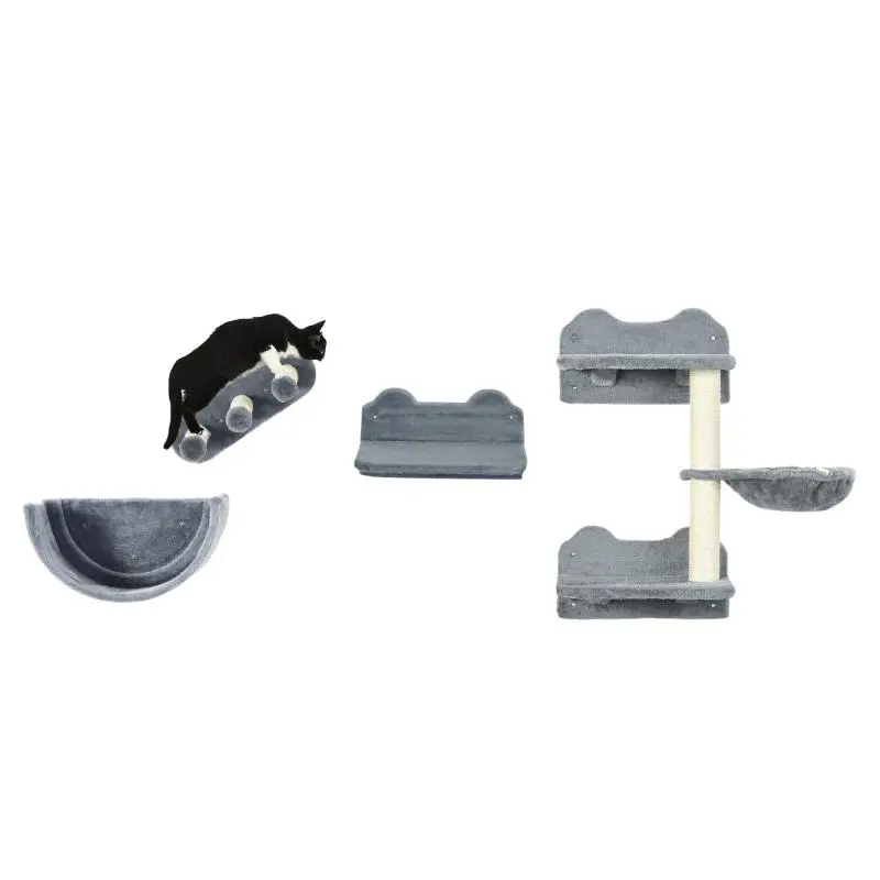 Wall-Mounted Cat Climbing Set