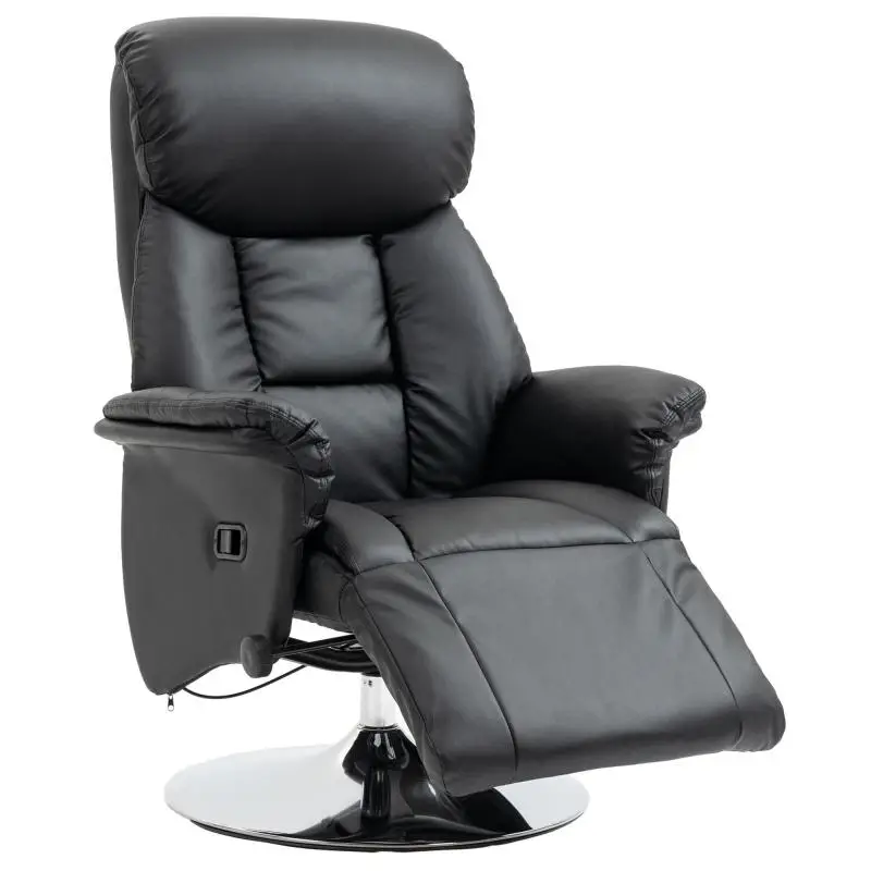 Reclining Armchair with Footrest, Beige