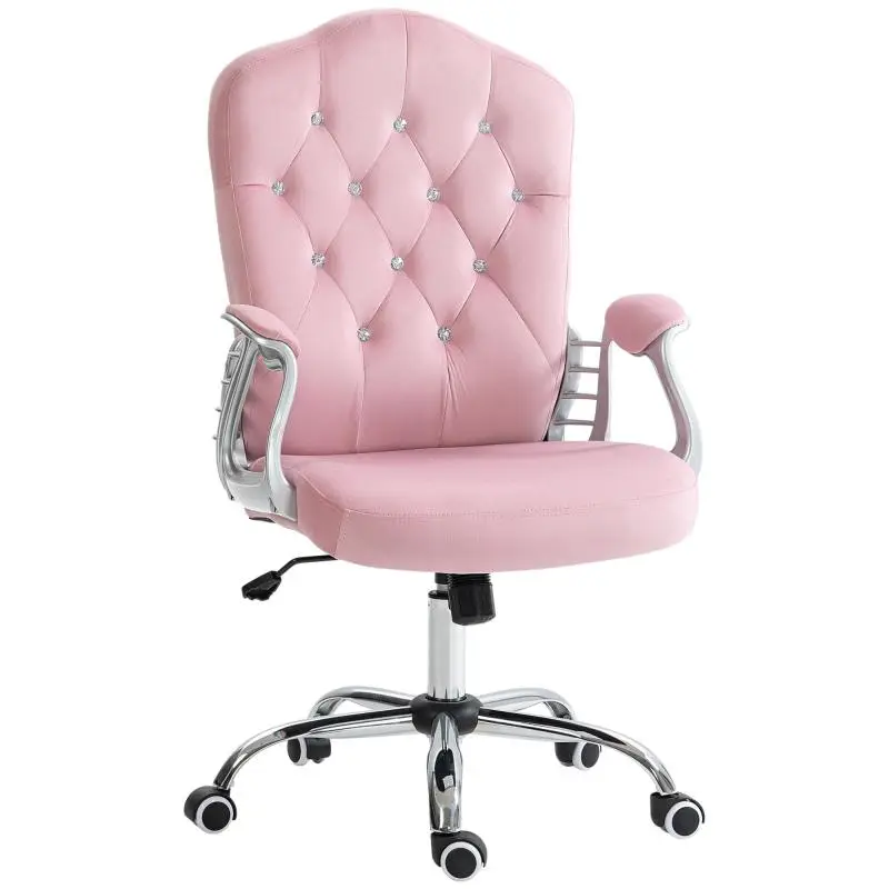 Office Chair with Rocking Function, Pink
