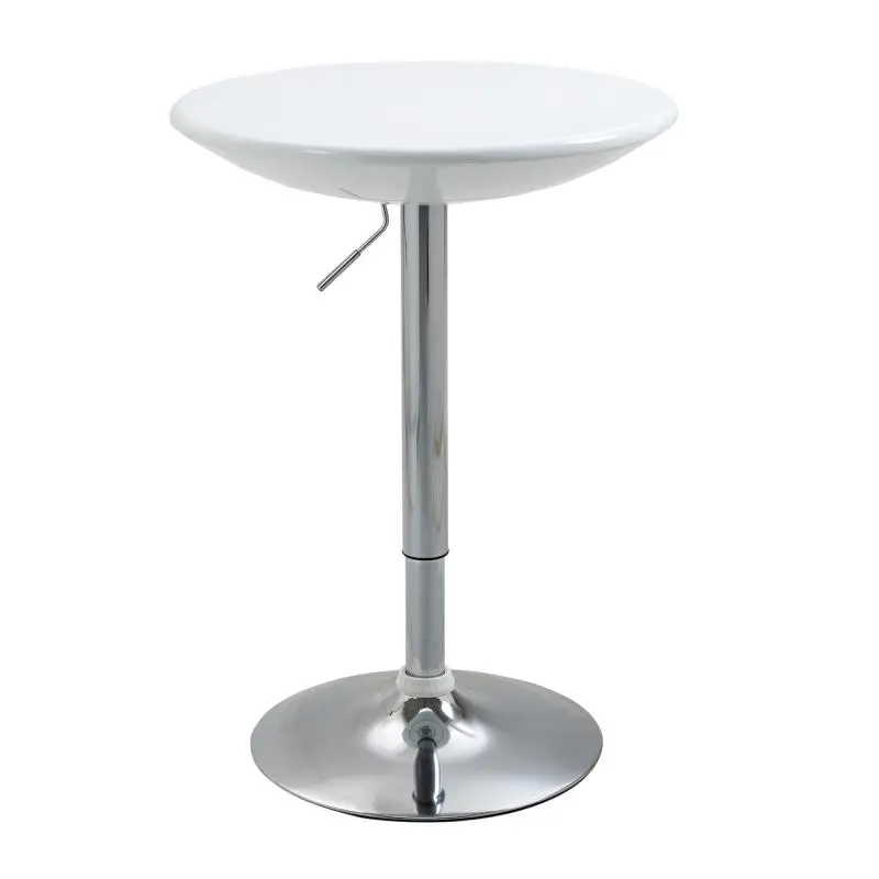 Height-Adjustable Round Bar Table, 61 cm