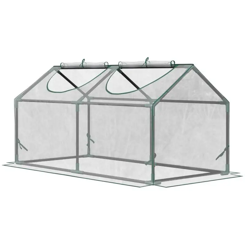 Mini Greenhouse with Window, 120 cm