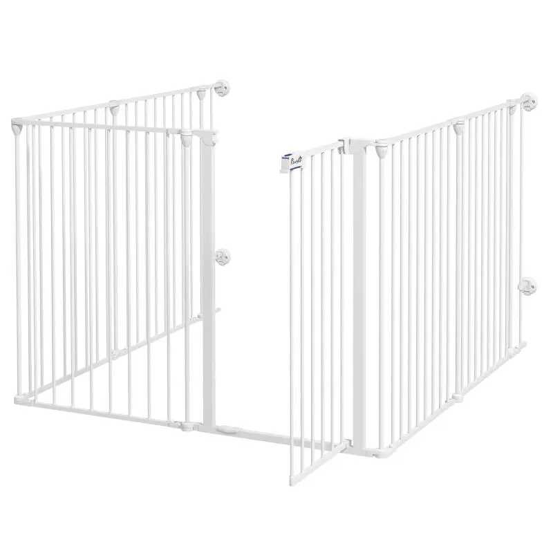 Foldable Puppy Playpen, White