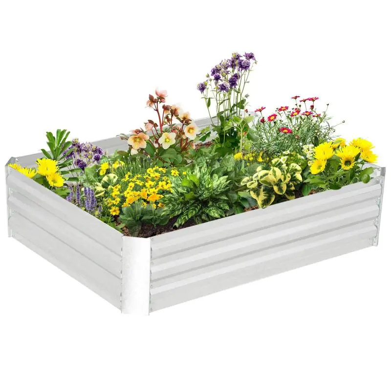 Stackable Steel Raised Garden Bed, 120 x 90 x 30 cm