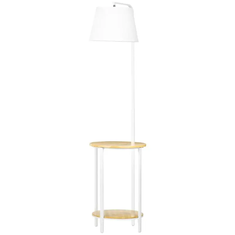 Floor Lamp with 2 Shelves, 40 W