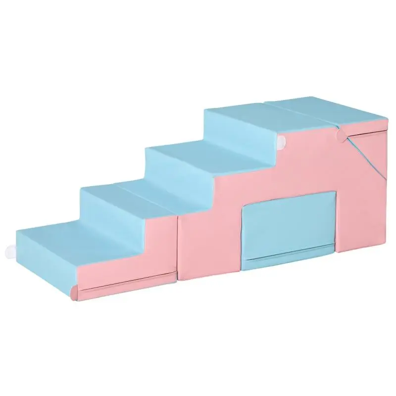 Climbing and Sliding Toy Set, Pink and Blue
