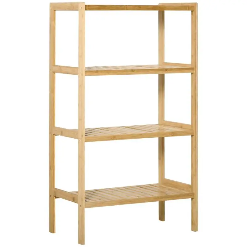 4-Tier Bamboo Standing Shelf