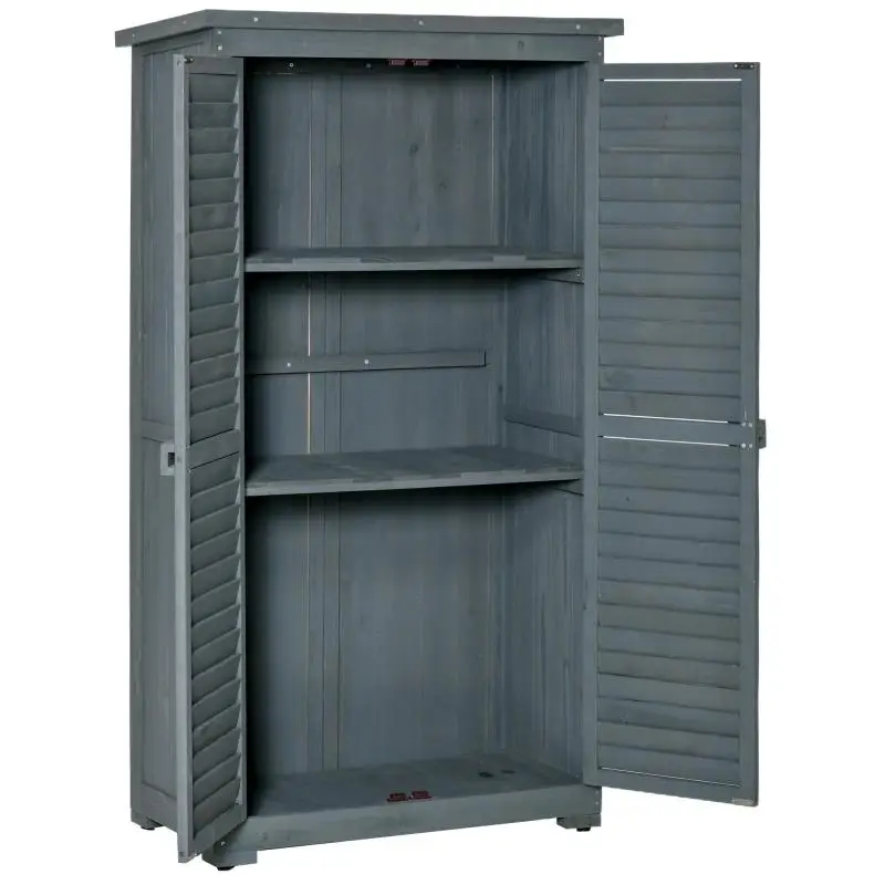 Wooden Garden Cabinet, 160 cm High
