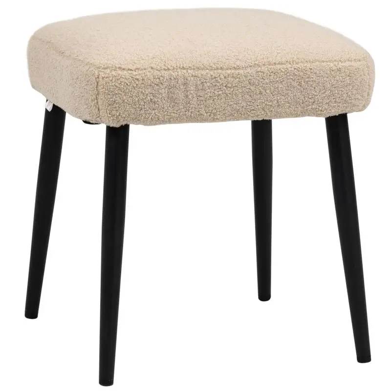 Teddy Stool, 42 cm, Beige