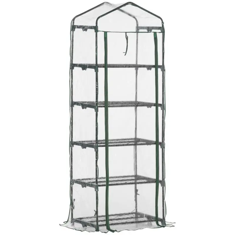 Greenhouse with 5 Tiers, 69 × 49 × 193 cm