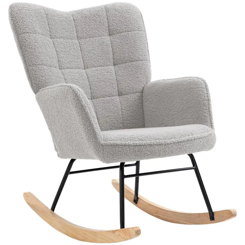 Rocking Chair, Light Grey