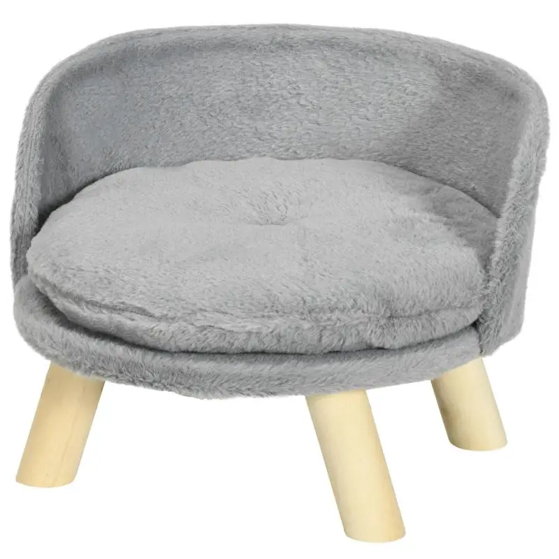 Elevated Pet Bed with Cushion, 40.5 cm, Cream White
