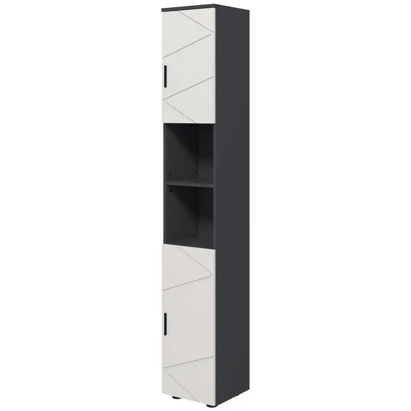 Bathroom Cabinet, 30 x 30 x 183 cm, Dark Grey