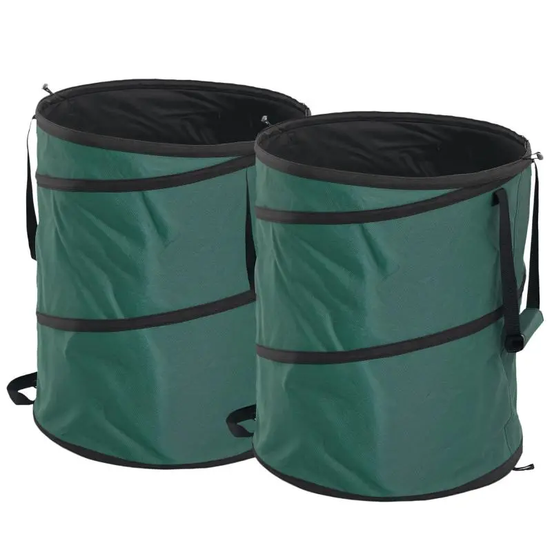 Set of 2 Pop-Up Garden Waste Bags, 160 L