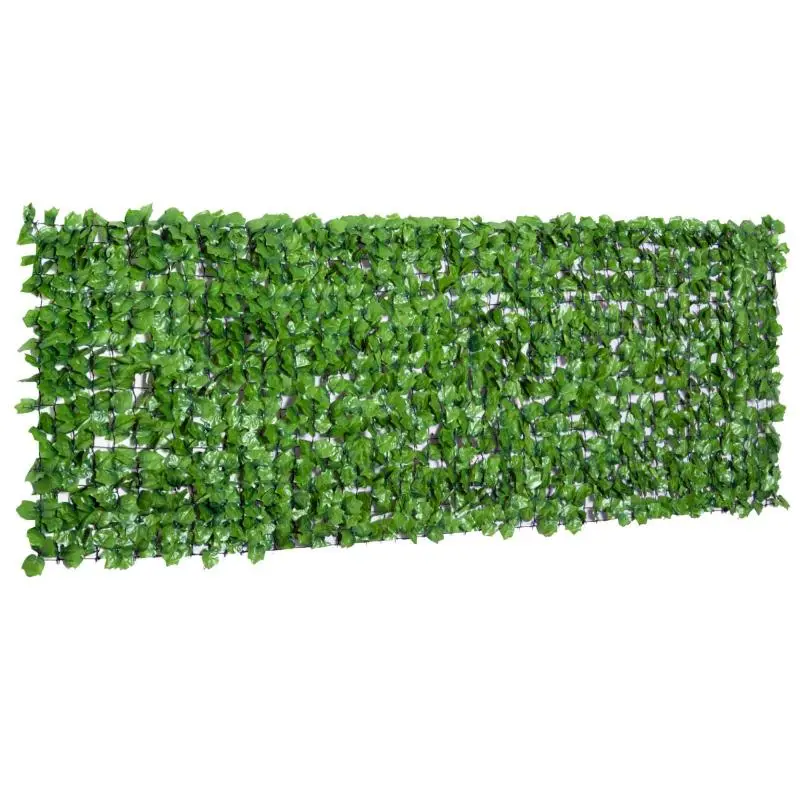 Artificial Hedge Privacy Screen, 300 × 100 cm, Light Green