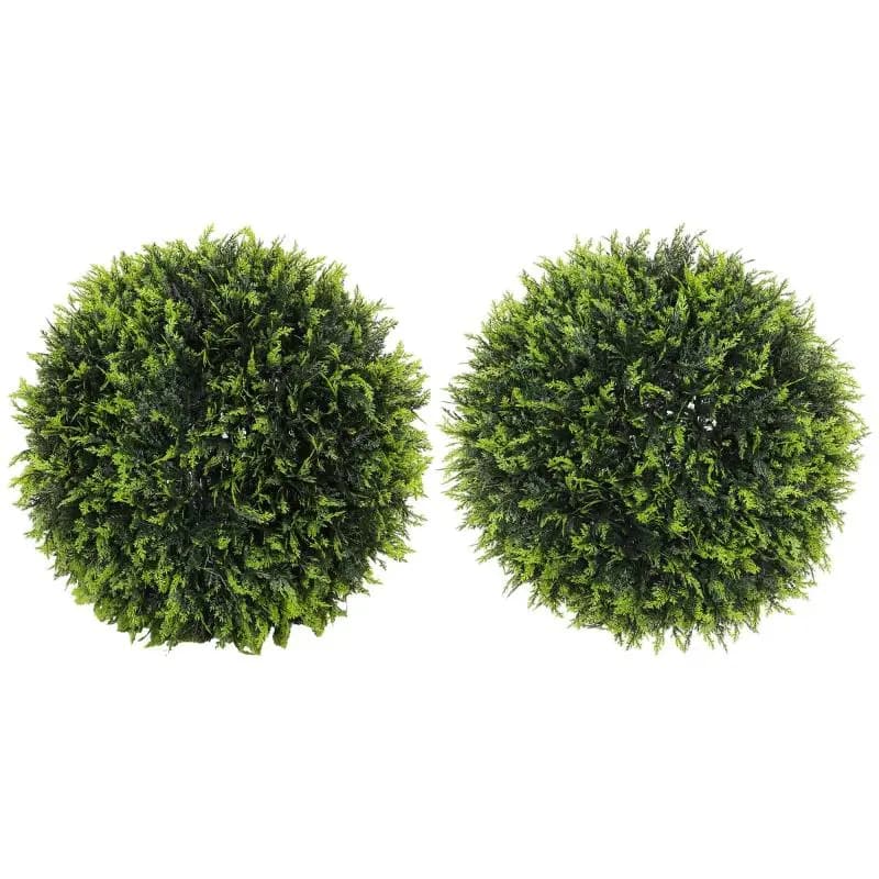 Set of 2 Artificial Cedar Plants, 45 cm