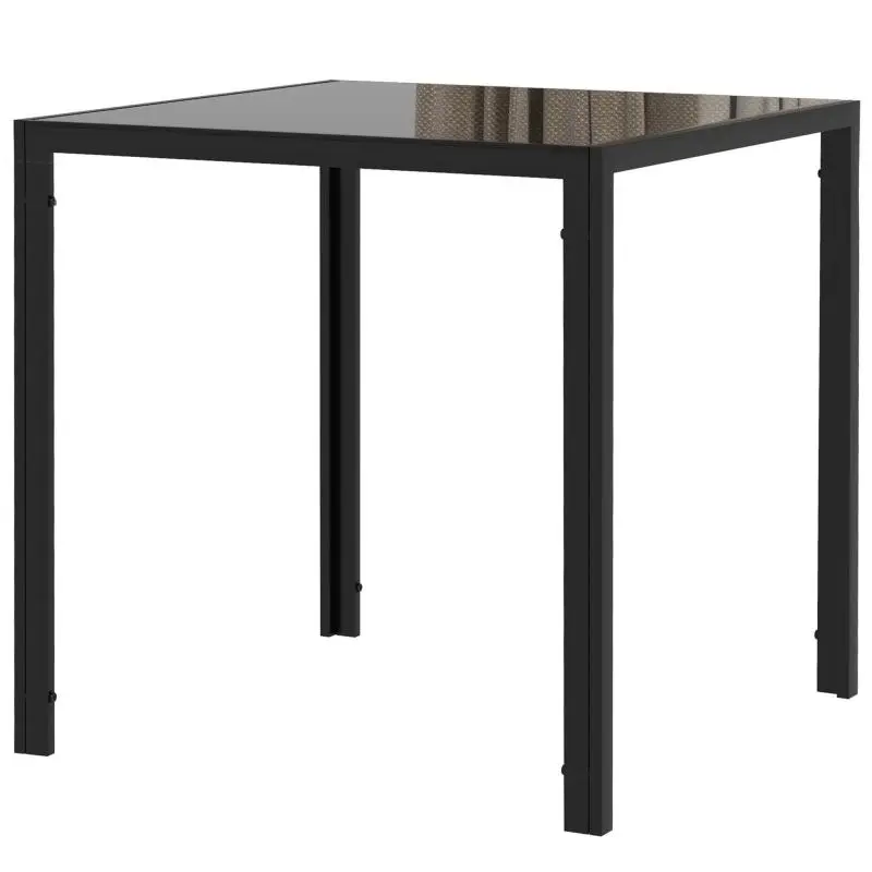 Square Dining Table, 75 cm, White
