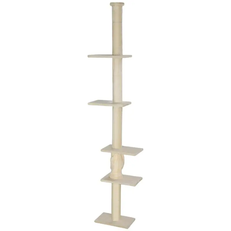 Floor-to-Ceiling Cat Tree, Adjustable Height 225–275 cm