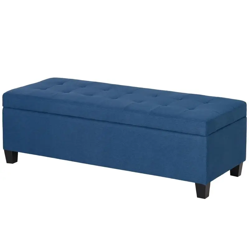Storage Bench with Button Tufting, 125 cm