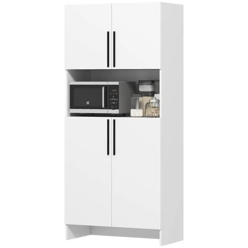 Kitchen Cabinet with Microwave Shelf, 79 cm