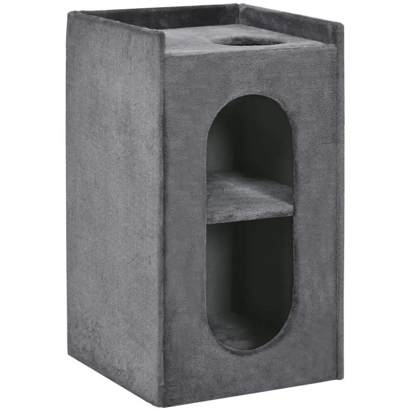 Cat Scratching Barrel with 2 Caves, 81 cm