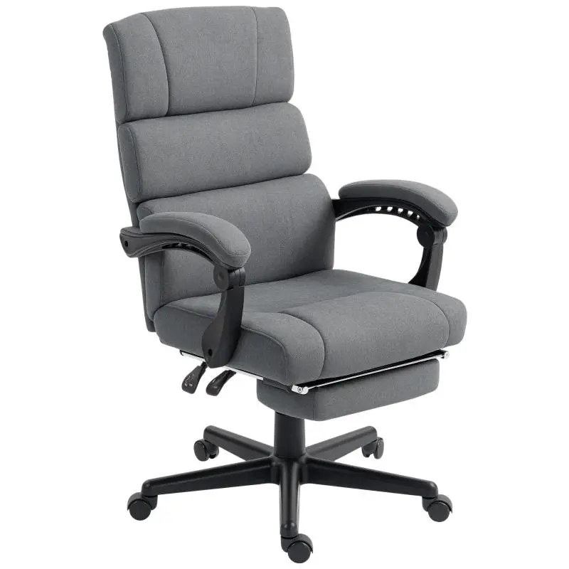 Upholstered office chair with velvet look, height-adjustable, on casters, grey
