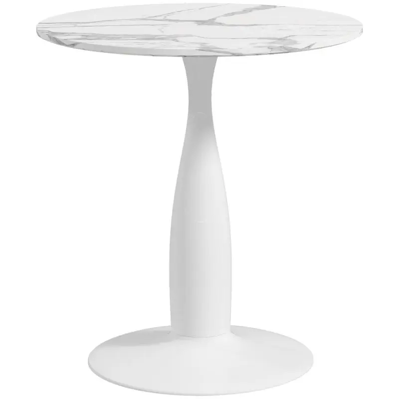 Round Dining Table, 70 x 74 cm, White