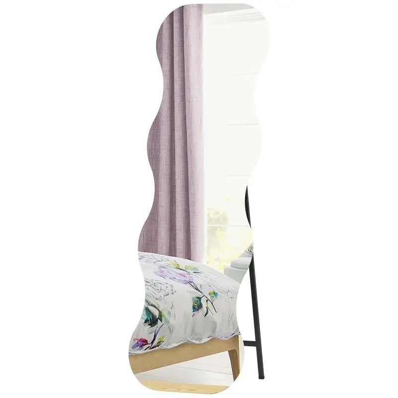 Frameless Full Length Mirror, 50 x 160 cm, Black