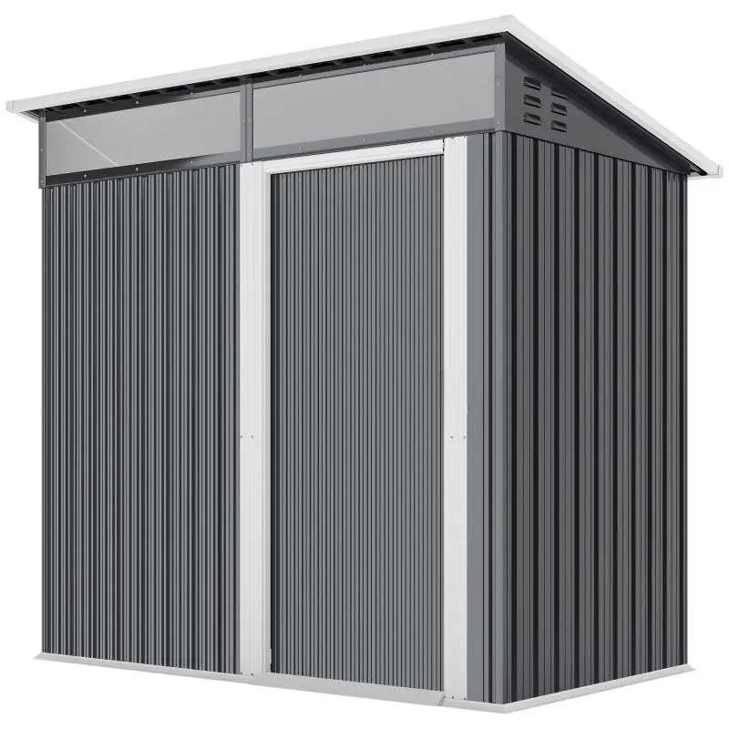 Garden Shed with Windows, Vents and Sliding Door