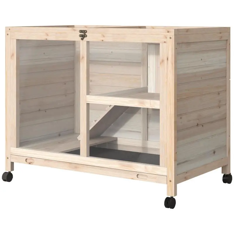 2-Tier Small Animal Hutch with Castors