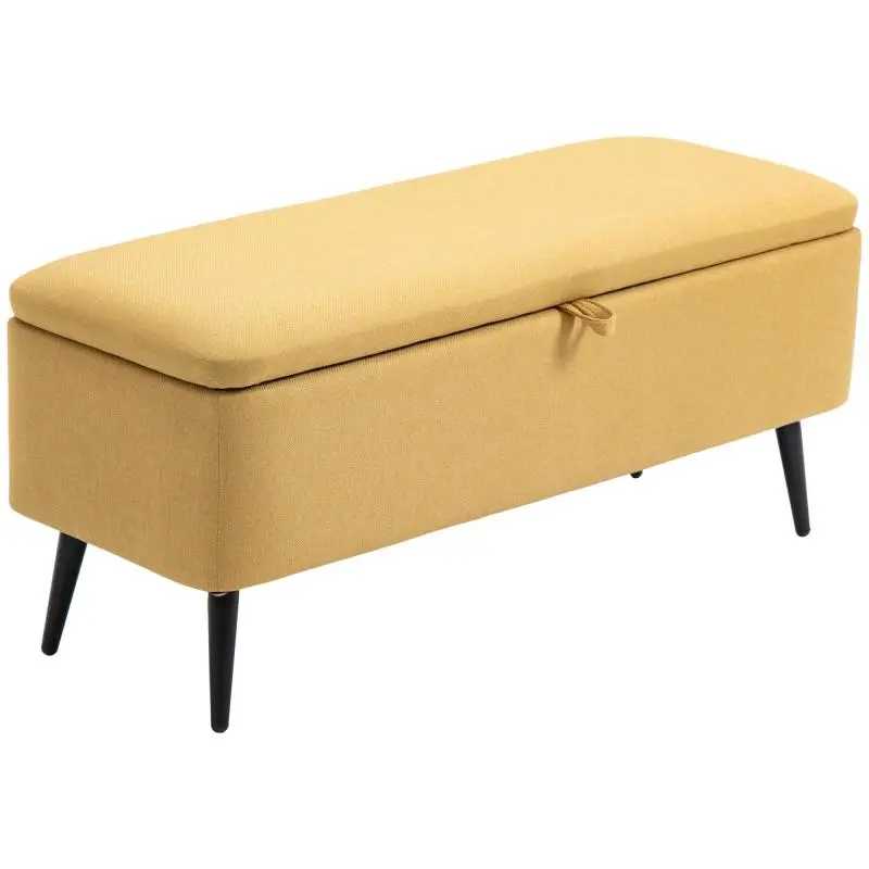 Storage Bench, Yellow, 101 cm