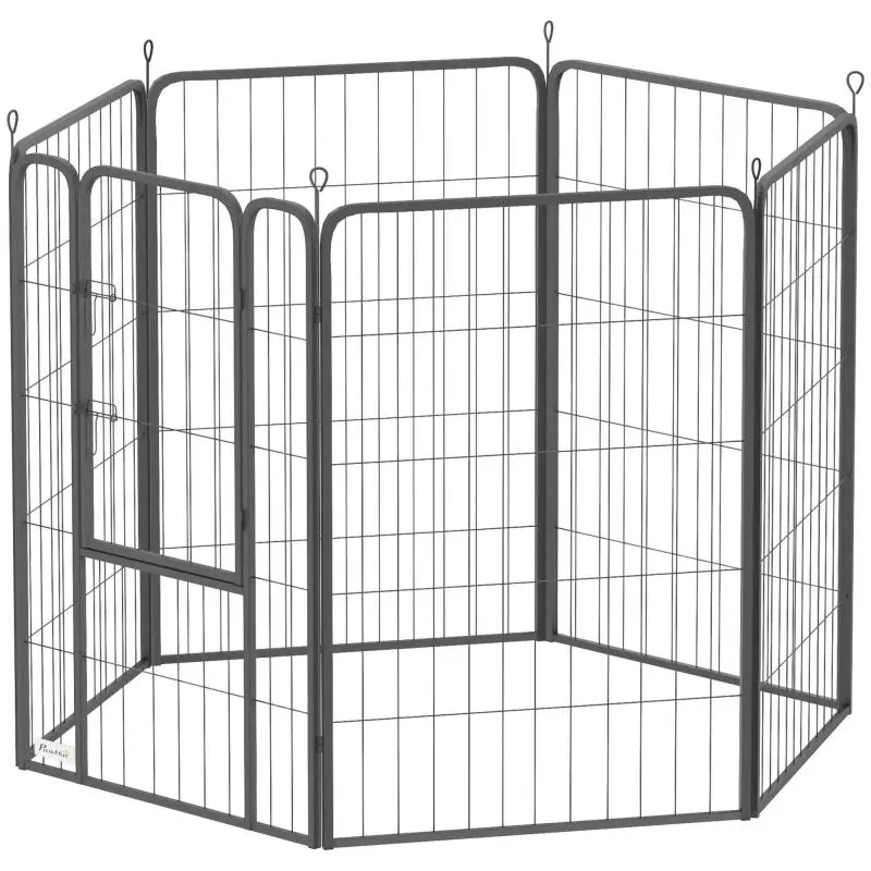 Dog Playpen with 6 Panels, 100 cm High