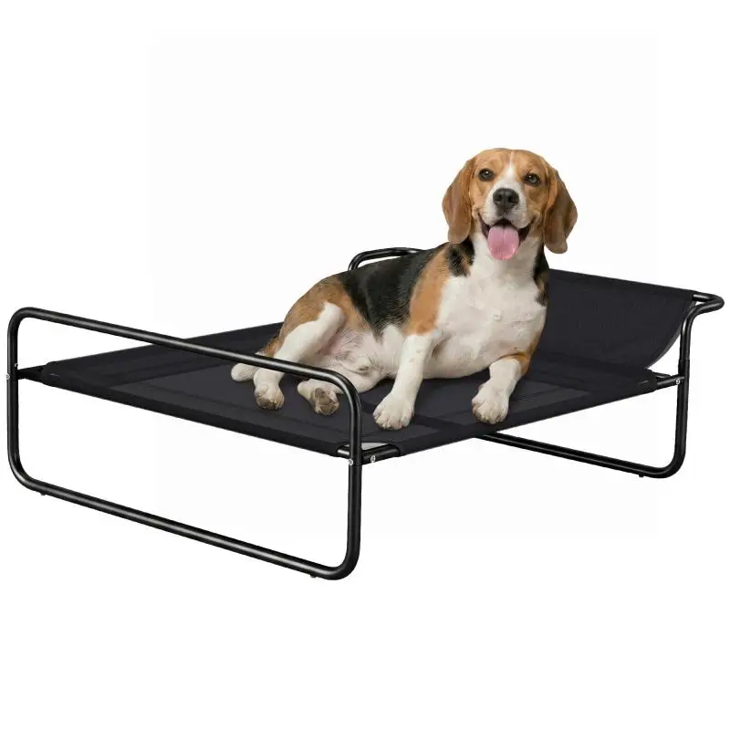 Elevated Dog Bed with Mesh Cover, Black