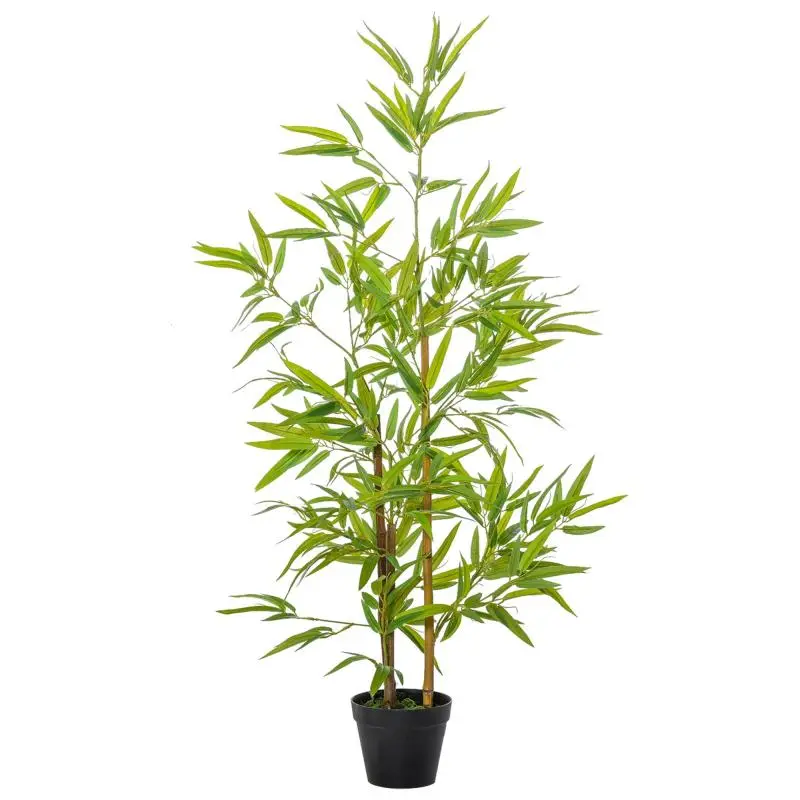 Artificial Bamboo Plant with Pot, 120 cm